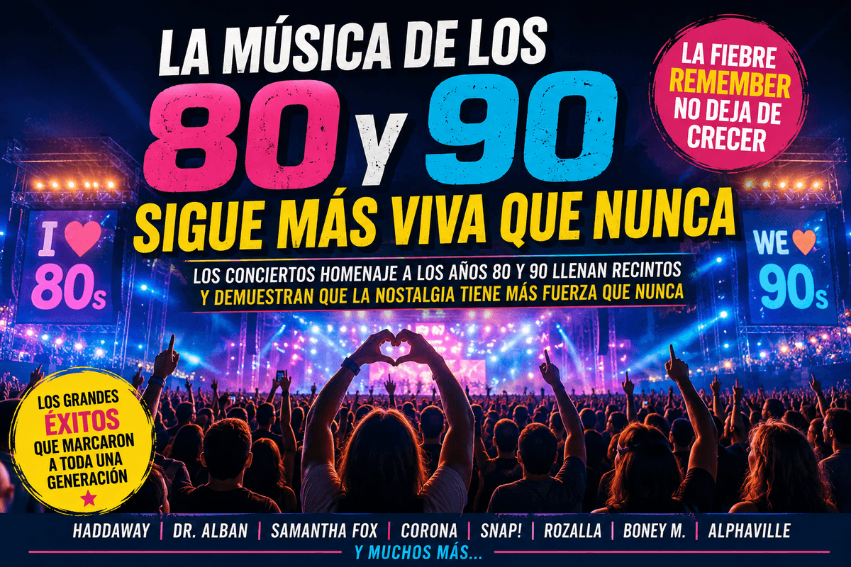 Los años 80 y 90 vuelven a llenar recintos: la fiebre por los conciertos "remember" no deja de crecer