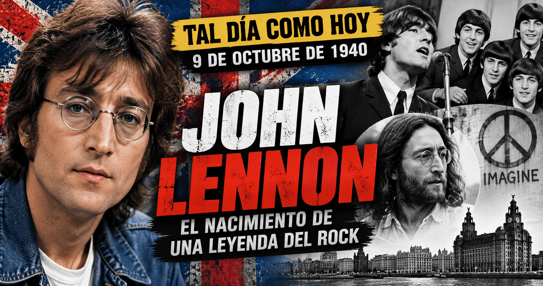 TAL DÍA COMO HOY: JOHN LENNON, EL NACIMIENTO DE UNA LEYENDA DEL ROCK