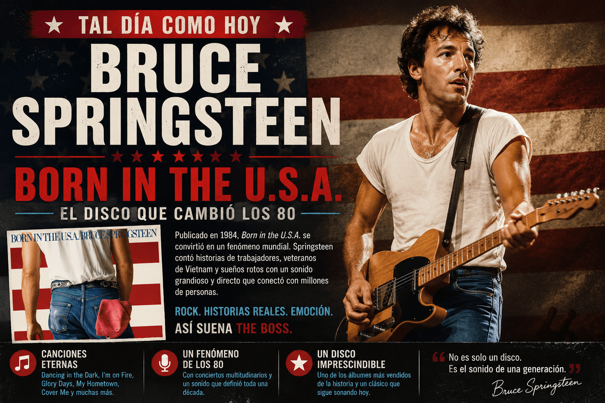 TAL DÍA COMO HOY: BRUCE SPRINGSTEEN Y EL DISCO QUE CAMBIÓ LOS 80