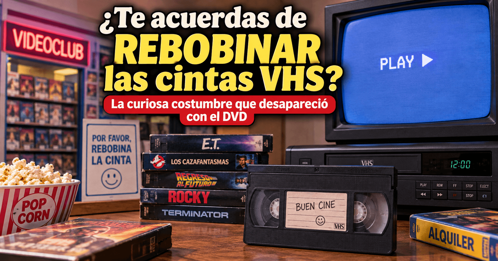 📼 ¿Te acuerdas de rebobinar las cintas VHS? La curiosa costumbre que desapareció con el DVD