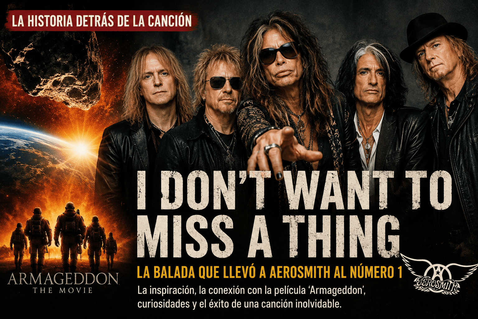 La historia detrás de “I Don’t Want to Miss a Thing”: la balada que llevó a Aerosmith al número 1
