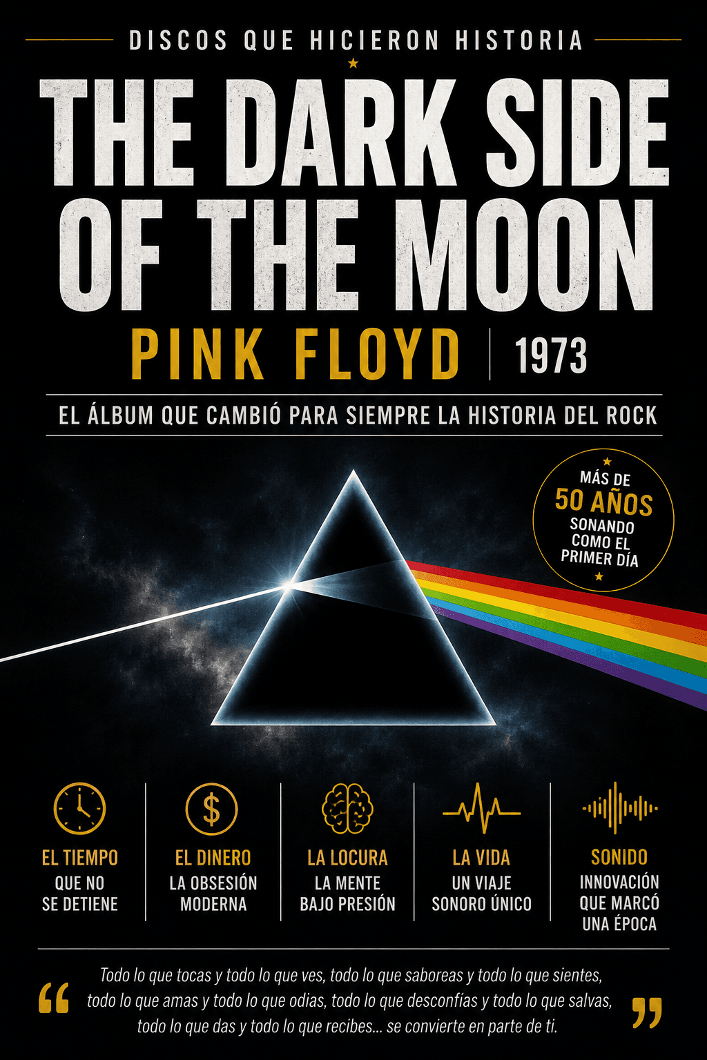 THE DARK SIDE OF THE MOON Pink Floyd (1973) El álbum que convirtió el rock en una experiencia