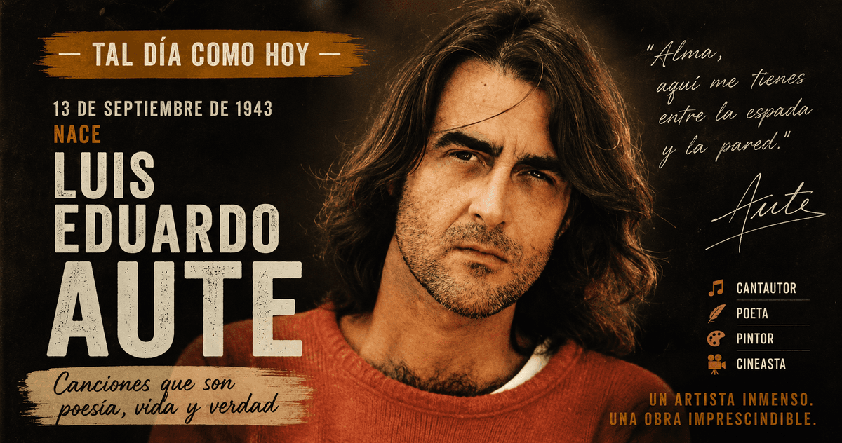 🎶 Tal día como hoy: Luis Eduardo Aute, un artista que convirtió la música en poesía
