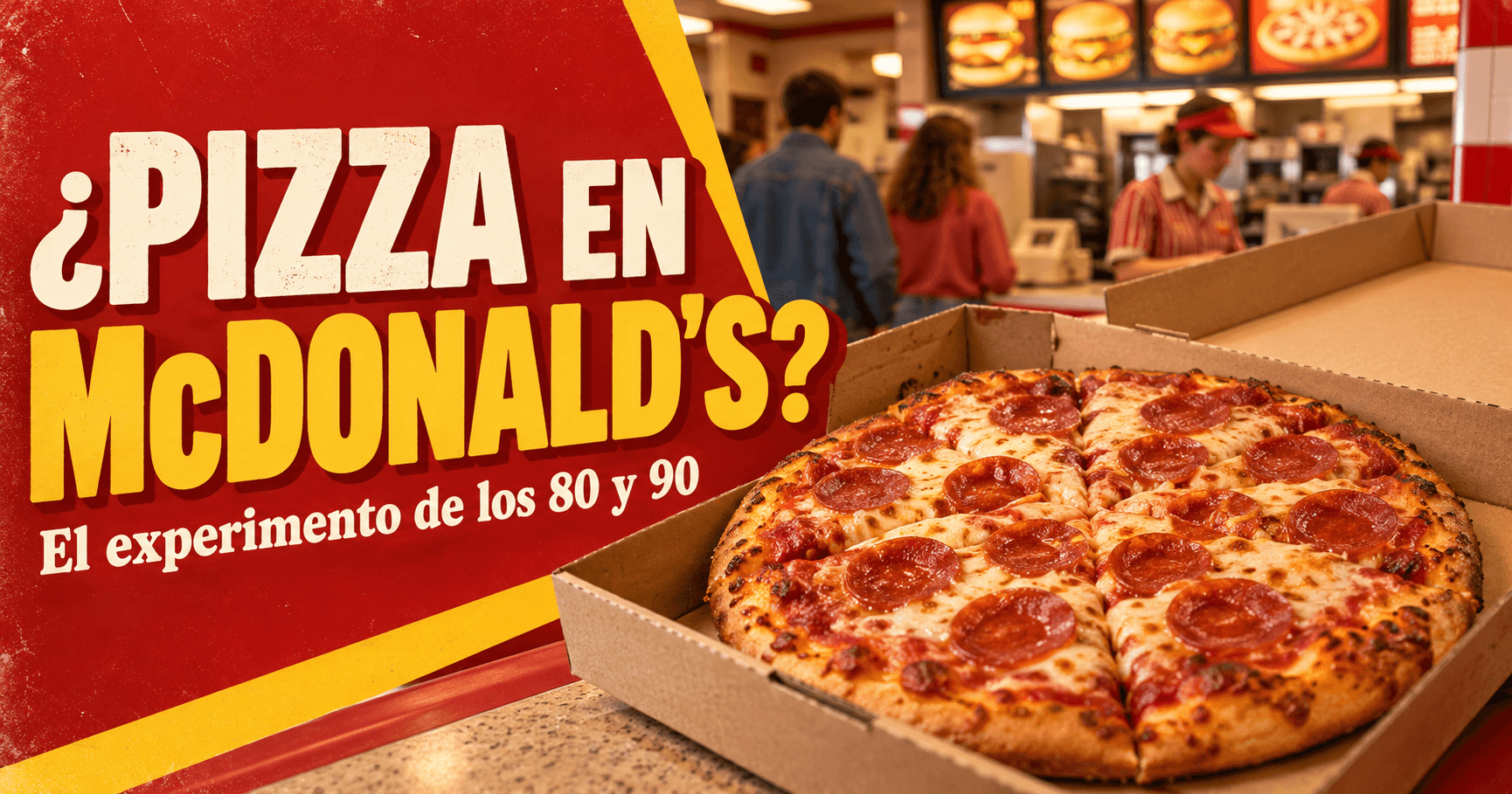 Hubo una época en que podías pedir pizza en McDonald’s