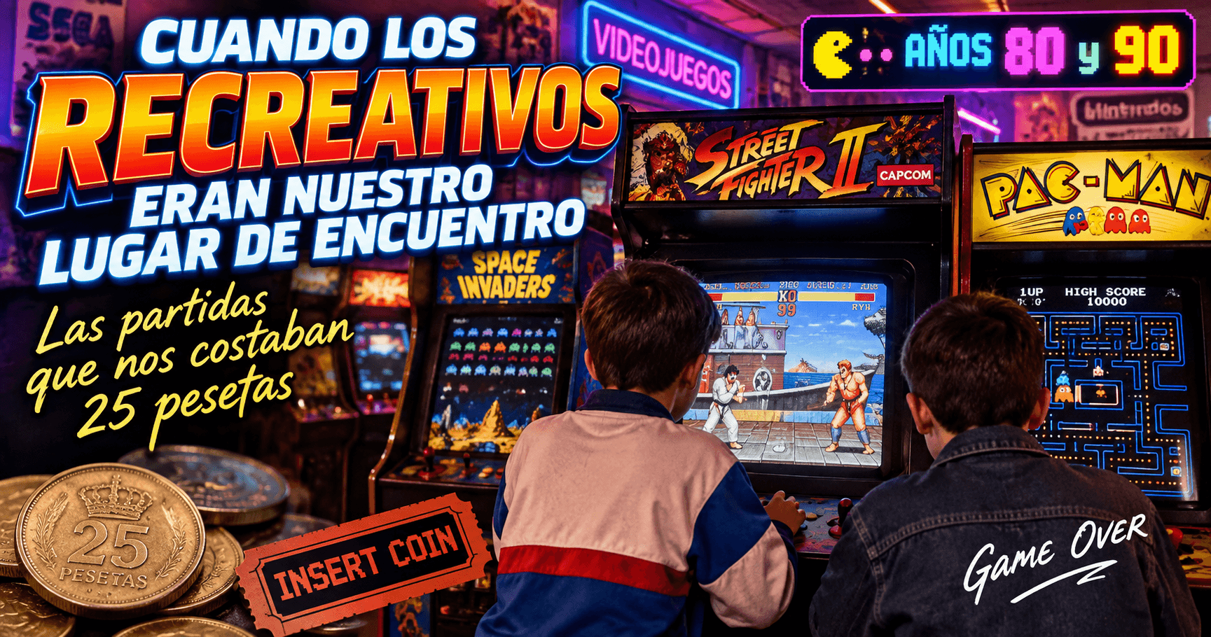 🕹️ Cuando los recreativos eran nuestro lugar de encuentro: las partidas que nos costaban 25 pesetas