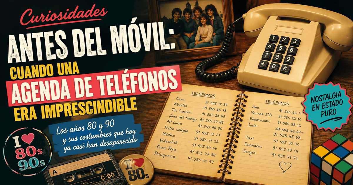 ☎️ Antes del móvil: cuando una agenda de teléfonos era imprescindible