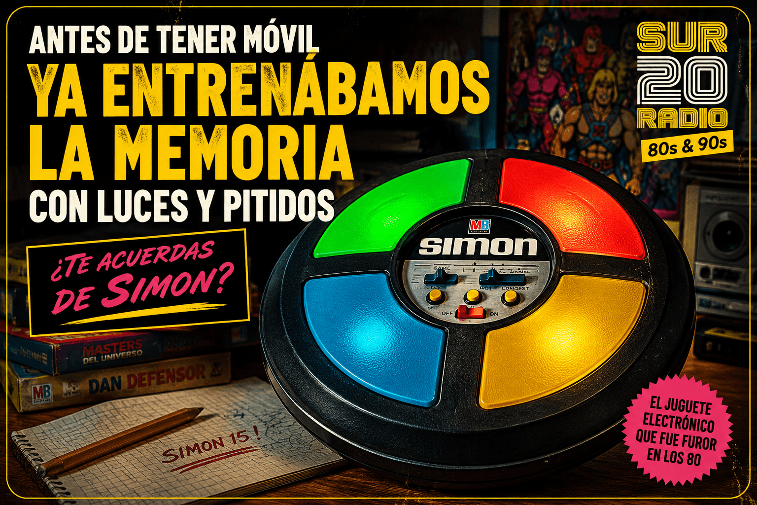 Antes de tener móvil ya entrenábamos la memoria con luces y pitidos: ¿te acuerdas de Simon?