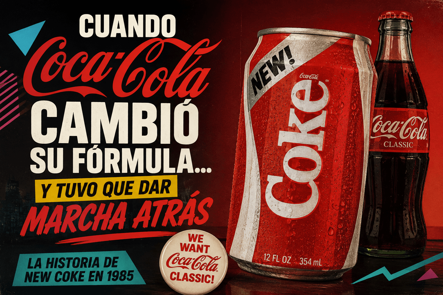 🥤 Cuando Coca-Cola cambió su sabor y América se rebeló