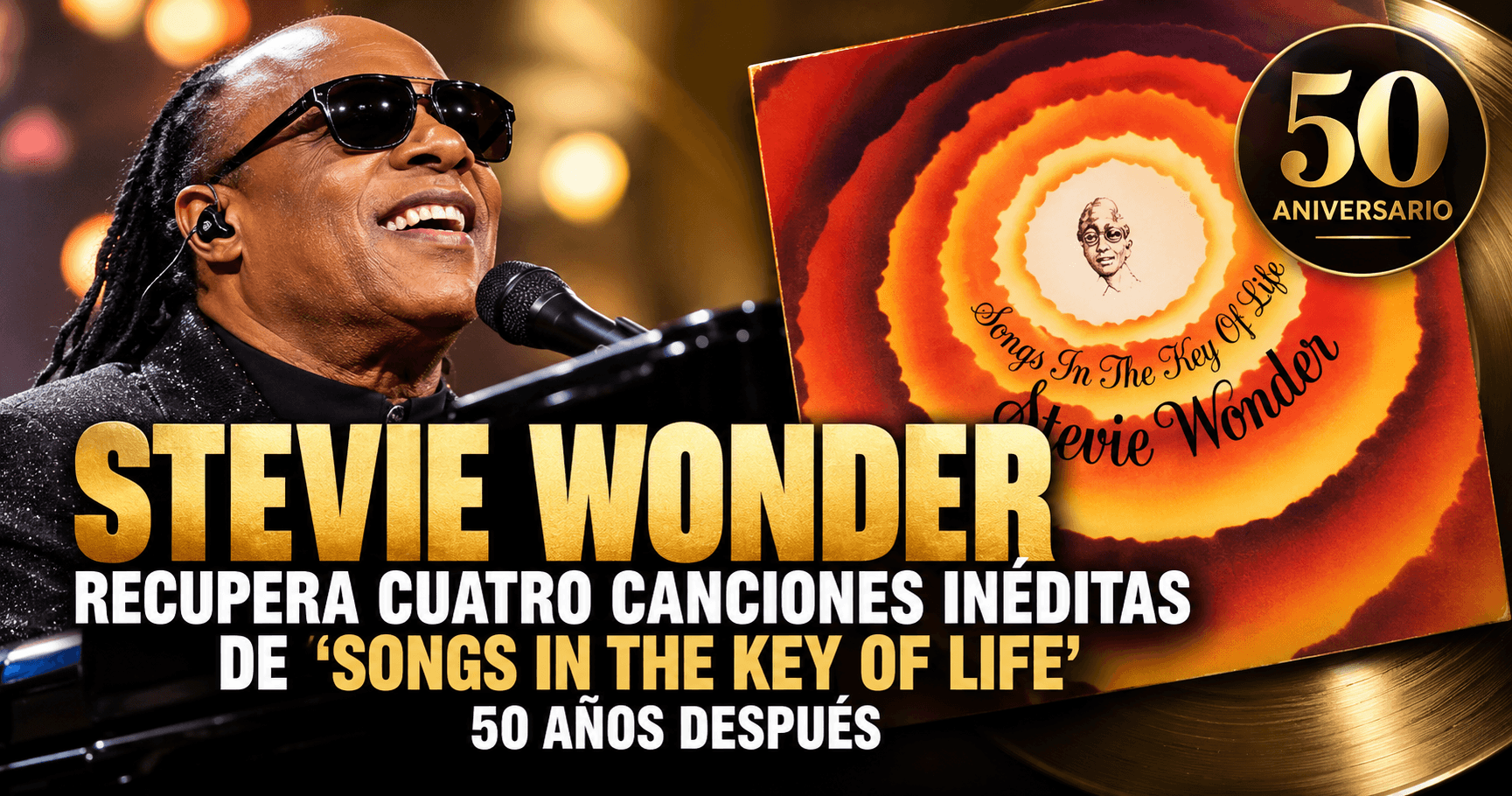 Stevie Wonder recupera cuatro canciones inéditas de ‘Songs in the Key of Life’ 50 años después