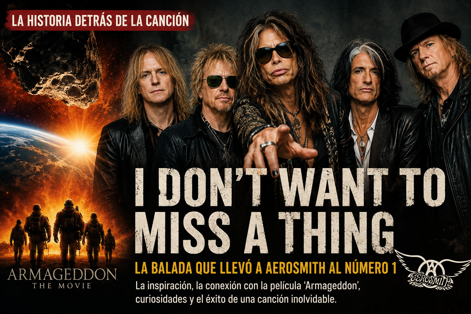 La historia detrás de “I Don’t Want to Miss a Thing”: la balada que llevó a Aerosmith al número 1